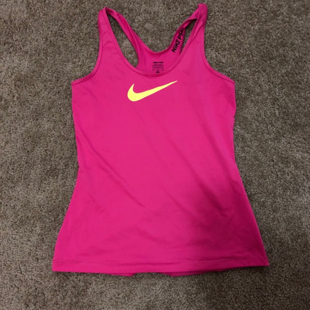Pink nike tank